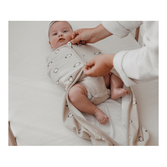 Meyco Cocoon Inbakerslaapzak Penguin Soft Sand