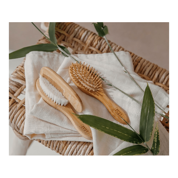 Meyco Kam En Borstel Bamboe 3delig Natural