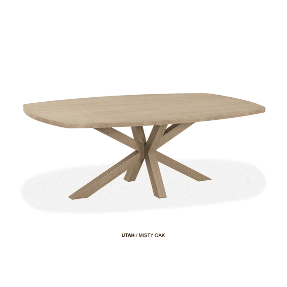 Eettafel Utah Misty Oak Ovaal 220cm