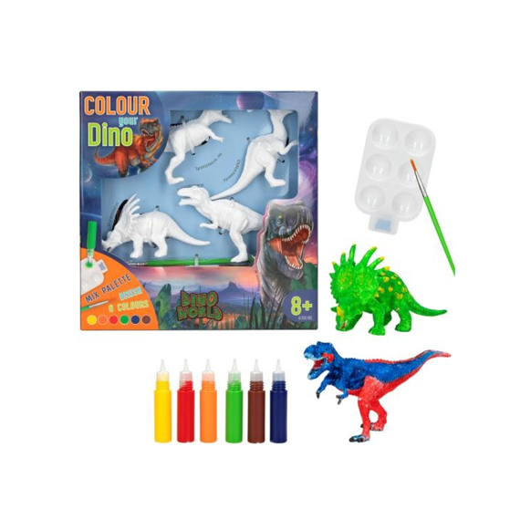 Dino World Diy Colour Your Dino