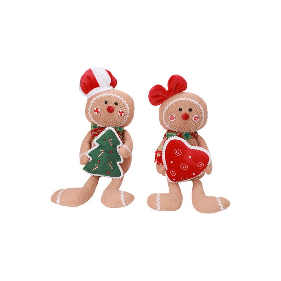 Decoratieve Figuur Gingerbread Zittend 55cm Assortiment Prijs Per Stuk