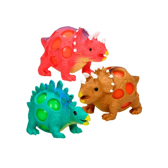 Squeeze Bal 6,5cm Dino Assortiment
