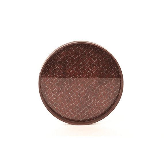 Dienblad Circle Chic Set/2 Brown Crocodile D34cm - D39,5cm