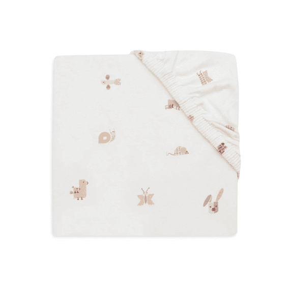 Jollein Hoeslaken 70/75x140/150 Jersey Animal Friends