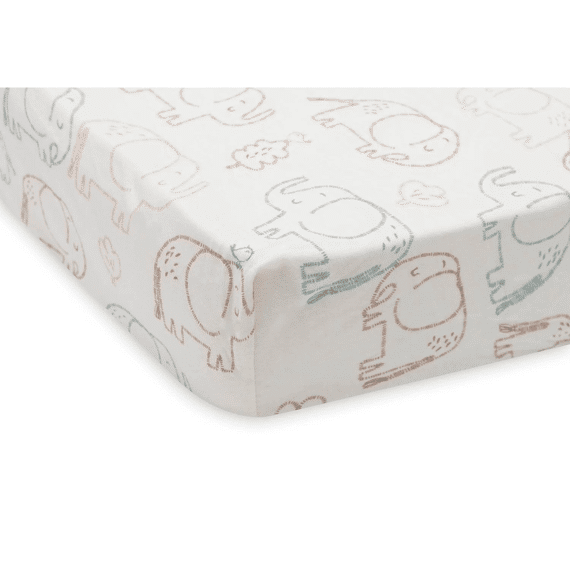 Jollein Hoeslaken 70/75x140/150 Jersey Elephant Tales