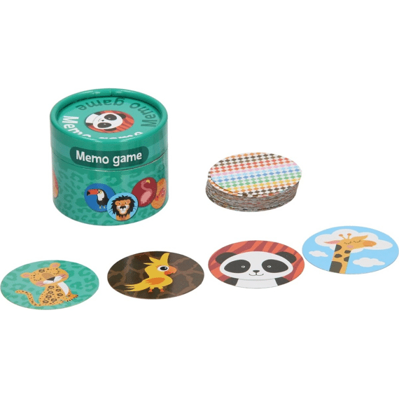 Kaartspel Assortiment Spel In Ronde Box Domino - Memory - Quartet