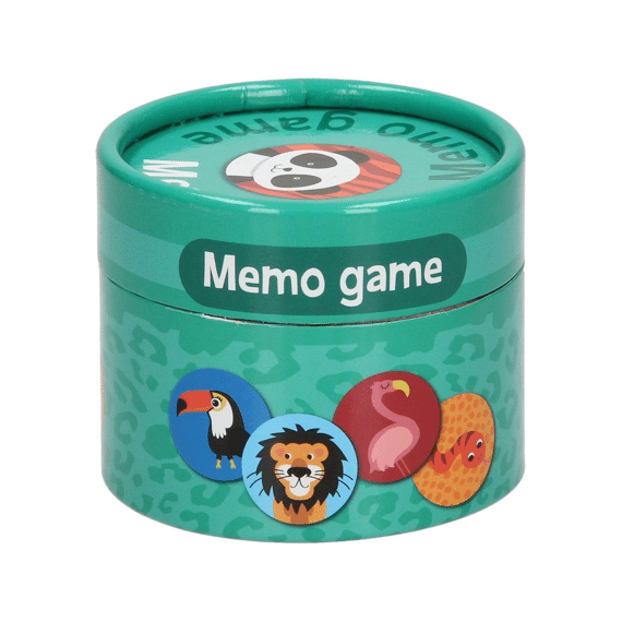 Kaartspel Assortiment Spel In Ronde Box Domino - Memory - Quartet