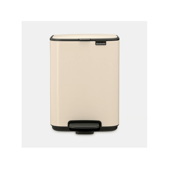Bo Pedaalemmer 4l Met Kunststof Binnenemmer Soft Beige