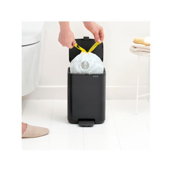 Bo Pedaalemmer 4l Met Kunststof Binnenemmer Matt Black
