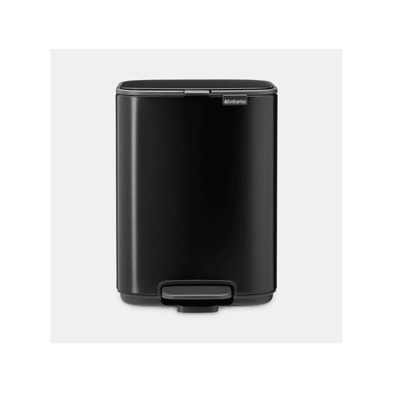Bo Pedaalemmer 4l Met Kunststof Binnenemmer Matt Black