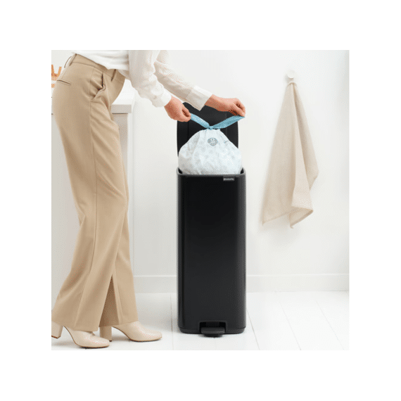 Bo Pedaalemmer 30l Met Kunststof Binnenemmer Matt Black