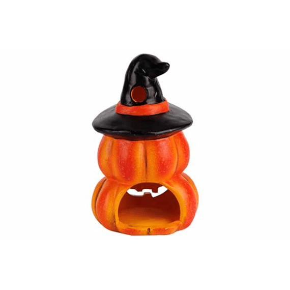 Cosy At Home Theelichthouder Pumpkins Met Hoed 10x9x15cm
