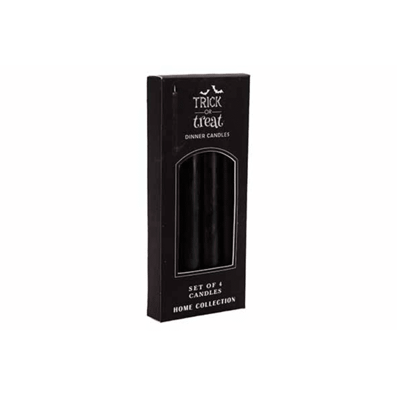 Cosy At Home Kaarsen Set Blood Dripping Zwart 4 stuks  20cm