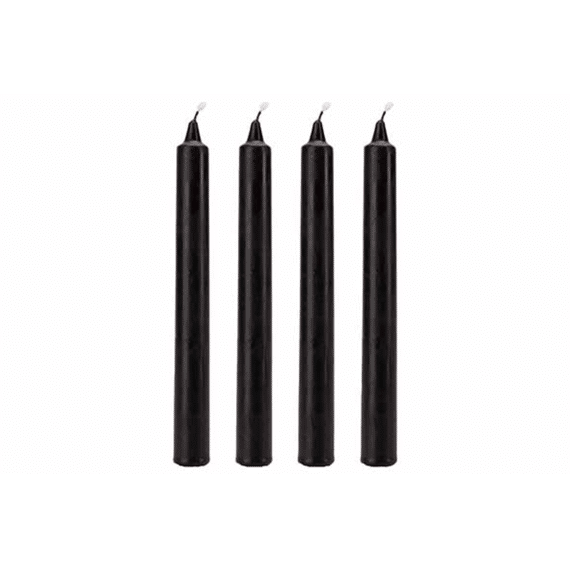 Cosy At Home Kaarsen Set Blood Dripping Zwart 4 stuks  20cm