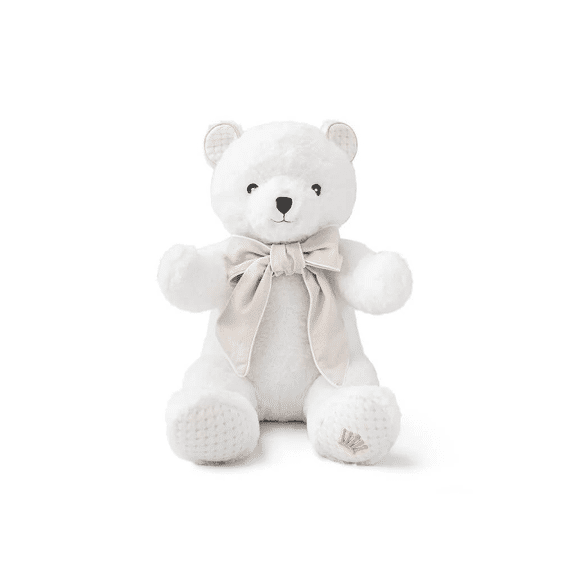 First Beer Teddy 37cm Zoe White Beige