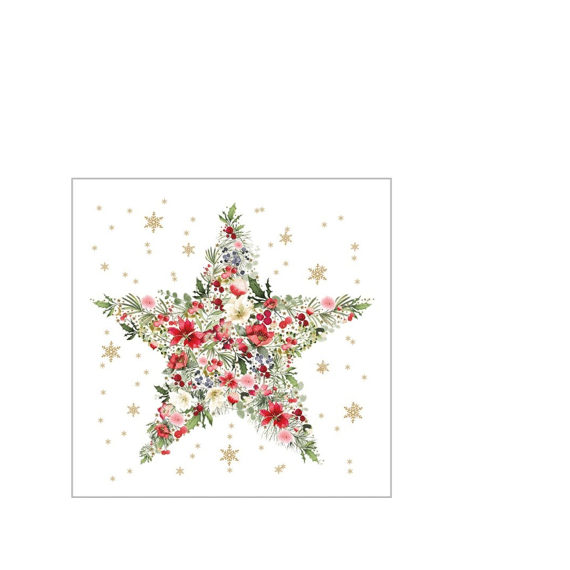 Ppd Servetten 25cm 20stuks Beautiful Christmas Star