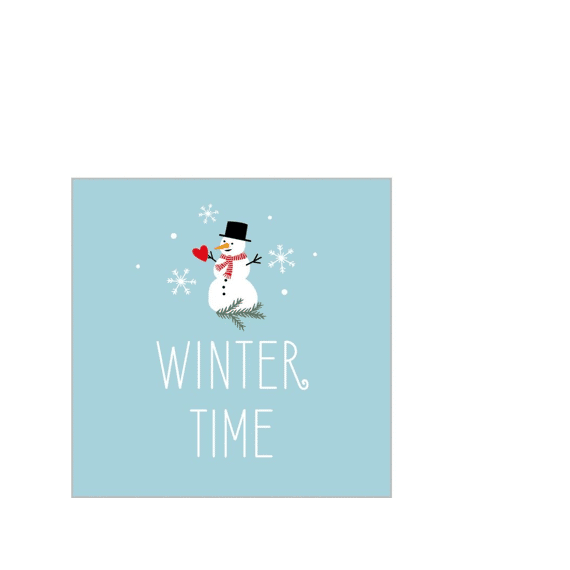 Ppd Servetten 25cm 20stuks Winter Time