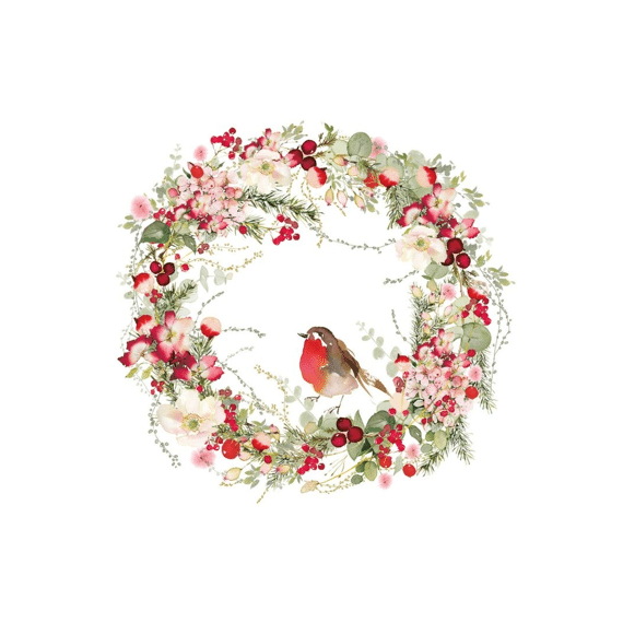 Ppd Servetten 33cm 20stuks Beautiful Christmas Wreath