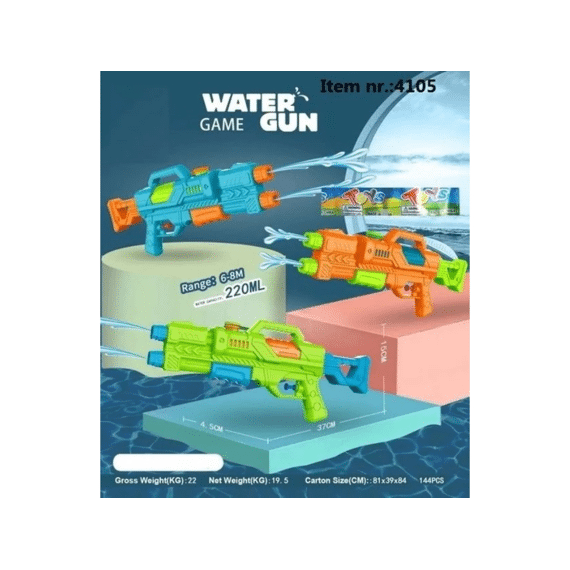 Waterpistool 37cm Pvc Assortiment