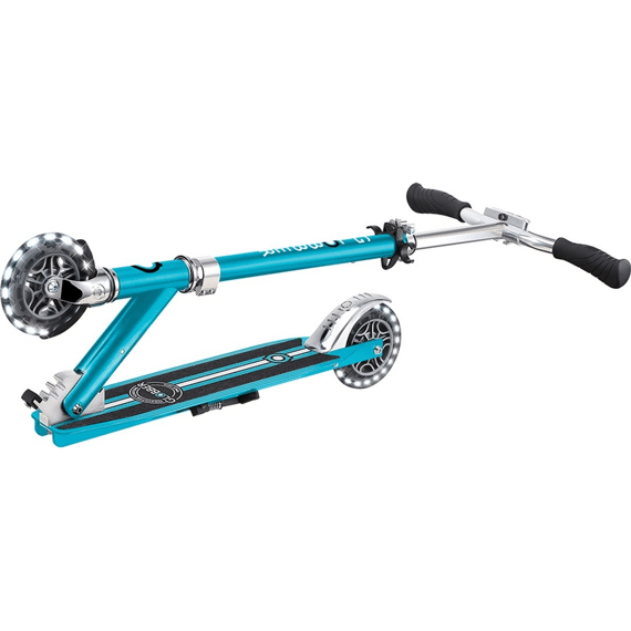 Globber Step Flow Element Lights Chrome Aqua