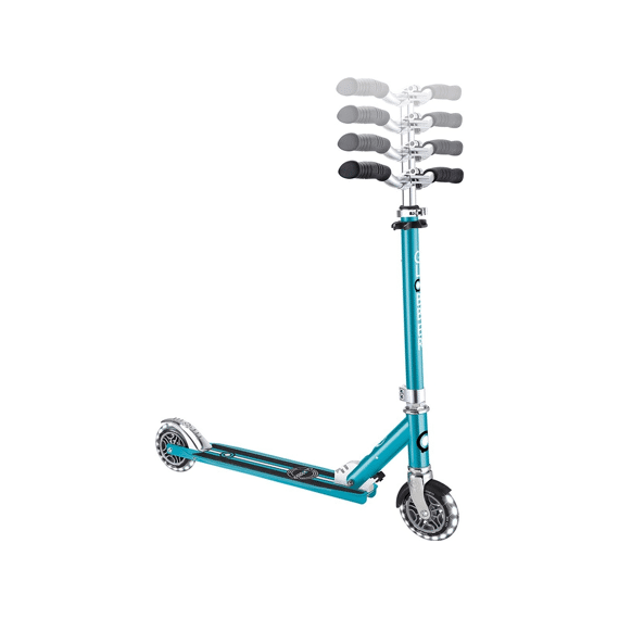 Globber Step Flow Element Lights Chrome Aqua