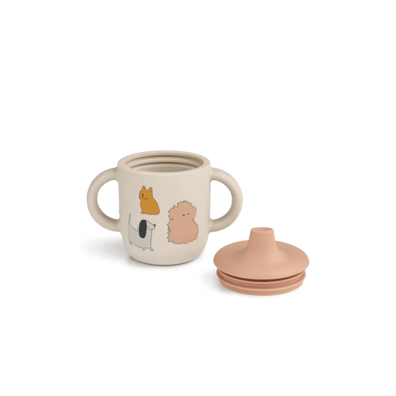 Liewood Sippy Cup Neil Cats And Dogs Sandy