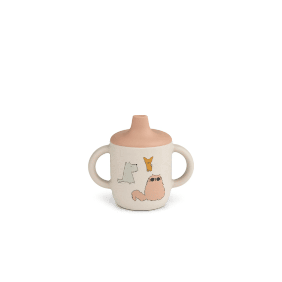 Liewood Sippy Cup Neil Cats And Dogs Sandy