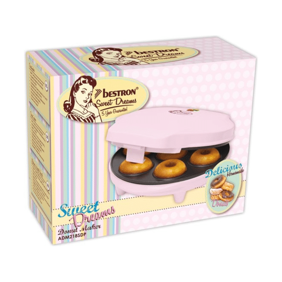 Bestron Sweet Dreams Donutmaker Roze