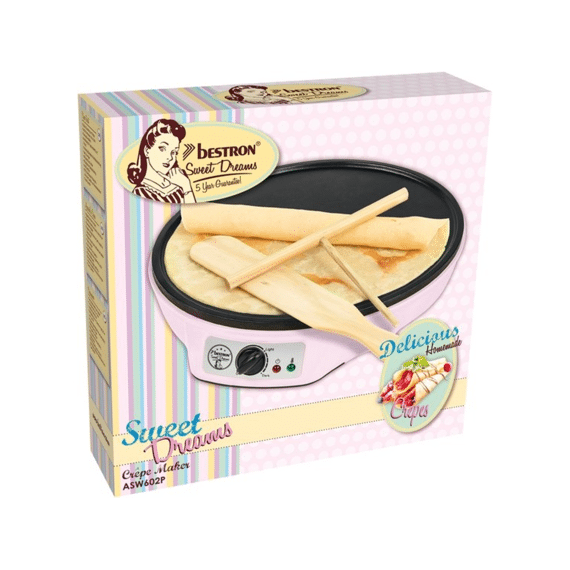 Bestron Sweet Dreams Flenjesmaker 30cm Roze