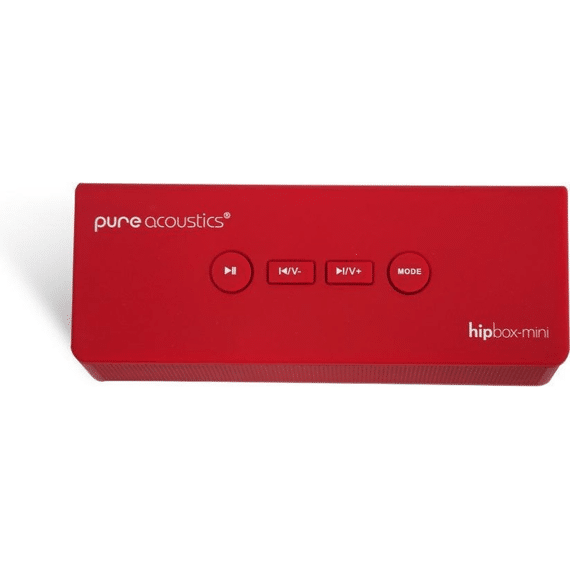 Pure Acoustics Bluetooth Speaker Met Radio Rood