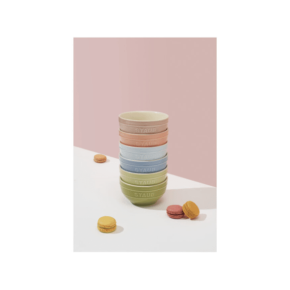 Staub Macaron Kom 12cm 6stuks Assortiment