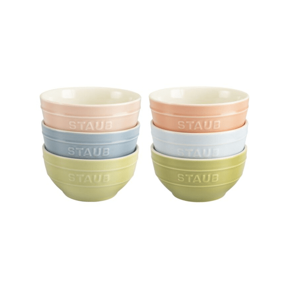 Staub Macaron Kom 12cm 6stuks Assortiment