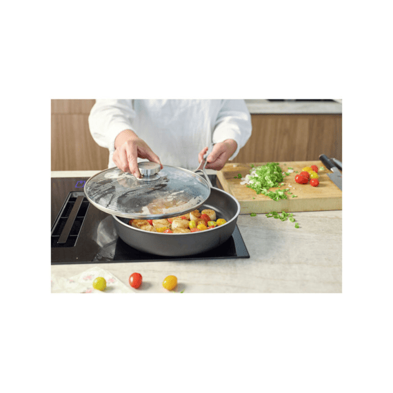 Demeyere Alu Pro 5 Ceraforce Bakpan Hoge Rand 28cm Met Glazen Deksel
