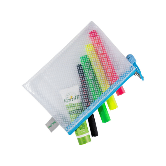Zipper Bag A6 Pastelblauw