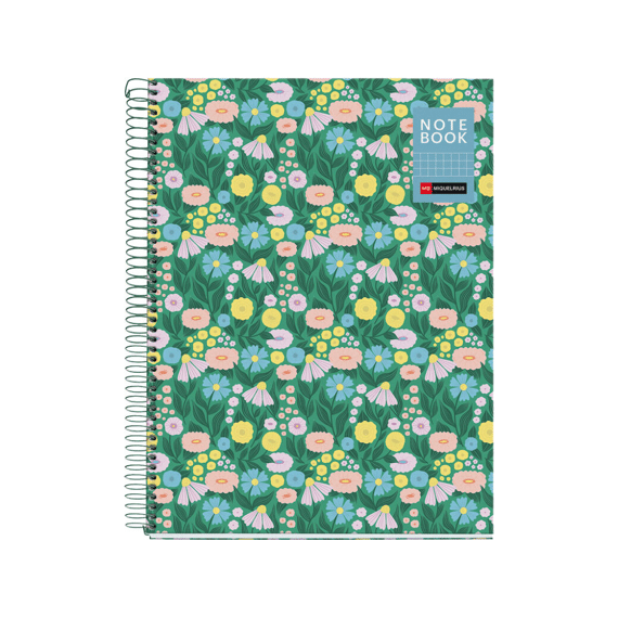 Notitieboek A4 Nature Flowers Geruit 5mm 80 Blad 90g