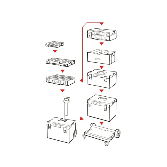 Qbrick Organizer L 531x379x77mm