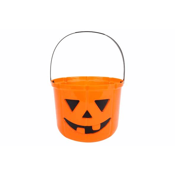 Halloween Pompoen Emmer 18x14cm