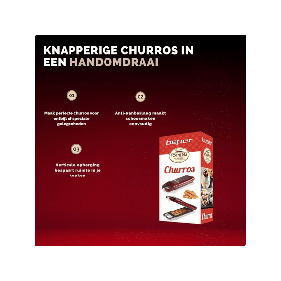 Churrosmaker Rood 700w