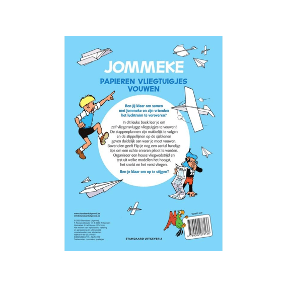 Jommekes Spelboek Papieren Vliegtuigjes Vouwen Met Jommeke