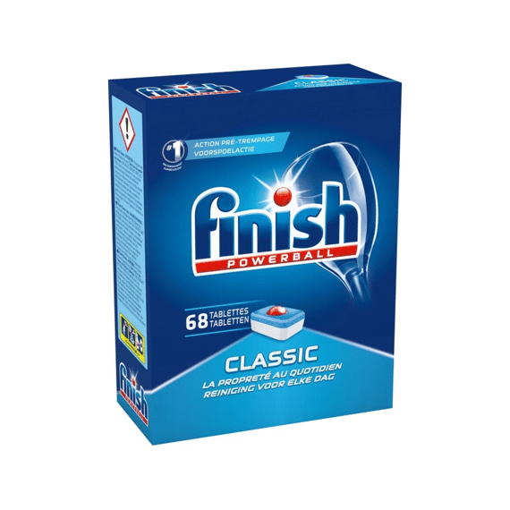 Finish Vaatwas Tabs Powerball Klassiek 68st