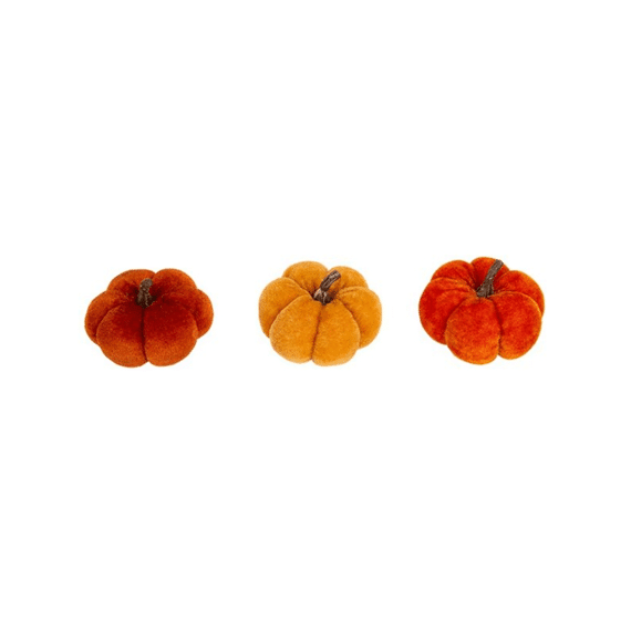 Cosy At Home Pompoen Oranje Fluweel Set 3st
