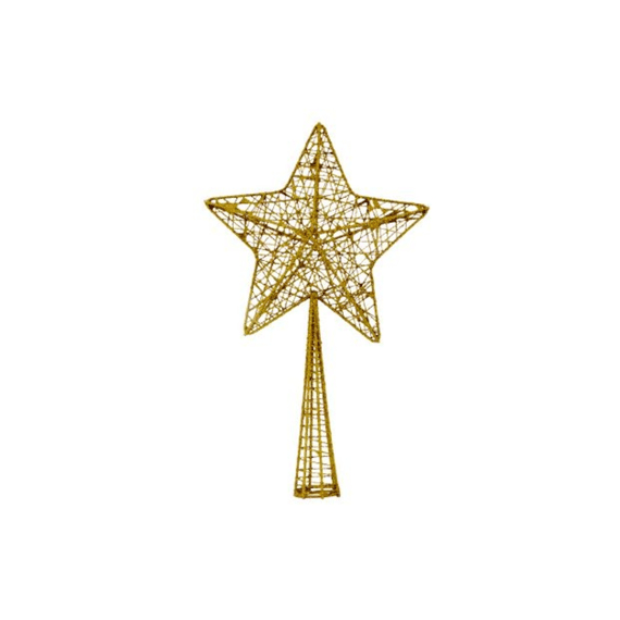 Cosy At Home Kerstboompiek Star Glitter Goud