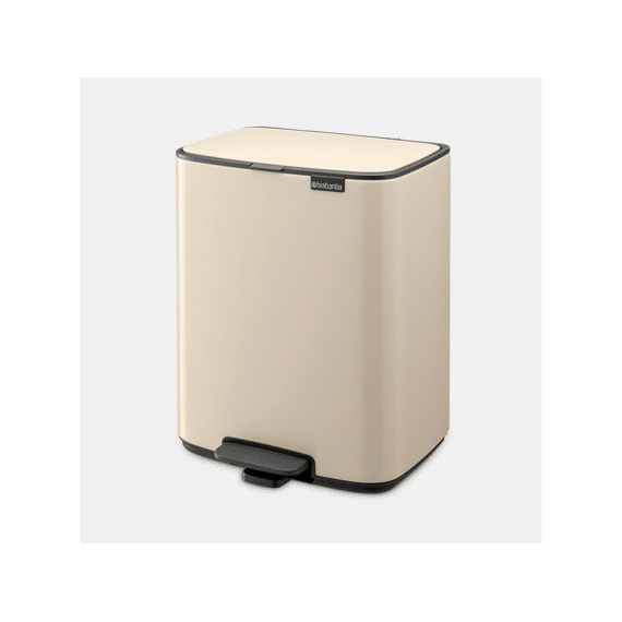 Bo Pedaalemmer 12l Met Kunststof Binnenemmer Soft Beige