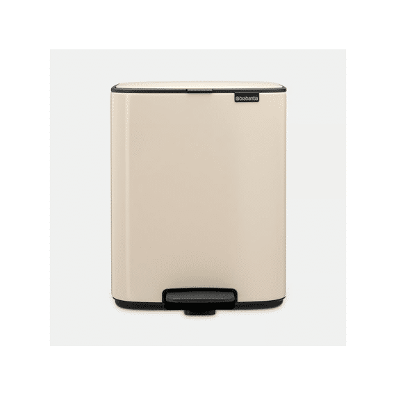 Bo Pedaalemmer 12l Met Kunststof Binnenemmer Soft Beige