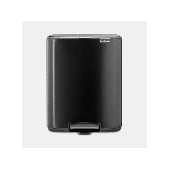 Bo Pedaalemmer 12l Met Kunststof Binnenemmer Matt Black