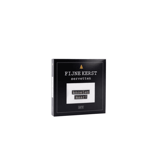 Flessenwerk Fijne-kerst-servetten, Knoeien Maar! 12stuks