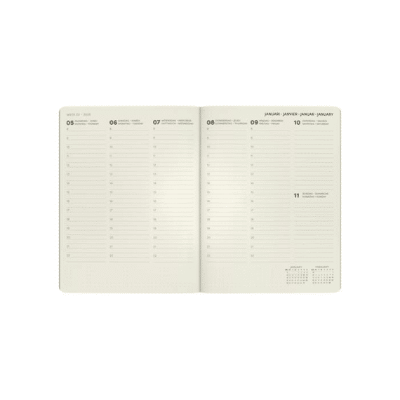 Office Agenda A5 Qc Colour Blauw