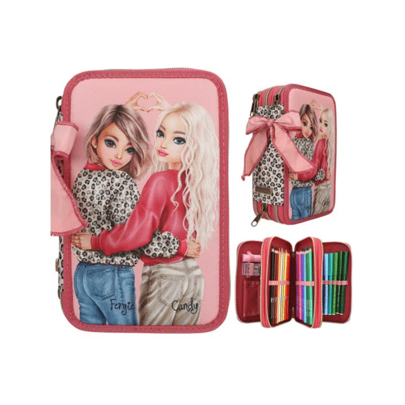 Topmodel 3-vaks Etui Leoheart