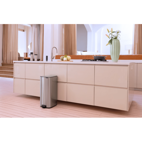Bo Pedaalemmer 30l Met Kunststof Binnenemmer Matt Steel Fingerprint Proof