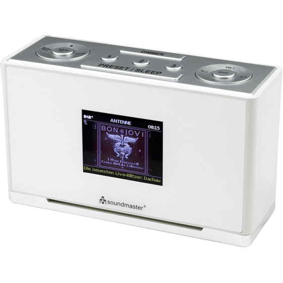 Soundmaster Ur240we Dab+/fm Wekkerradio Met Kleurendisplay